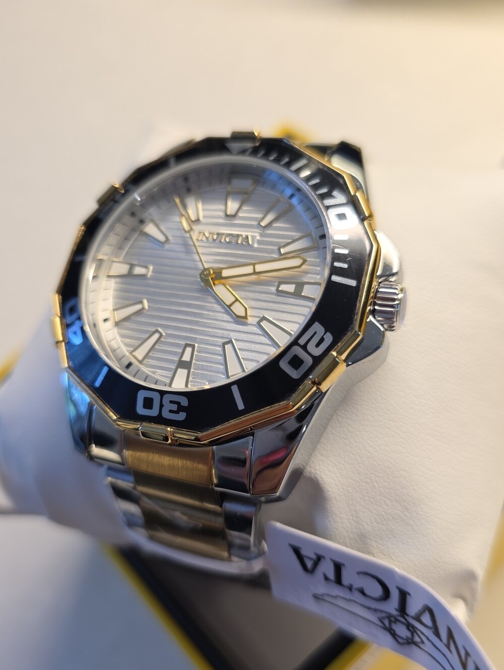 328.  Invicta Pro Diver Men's Watch 46mm, Gold, Steel (69237)